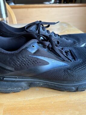 Brooks Ghost Black Men's Athletic Running Shoes 12.5 Wide